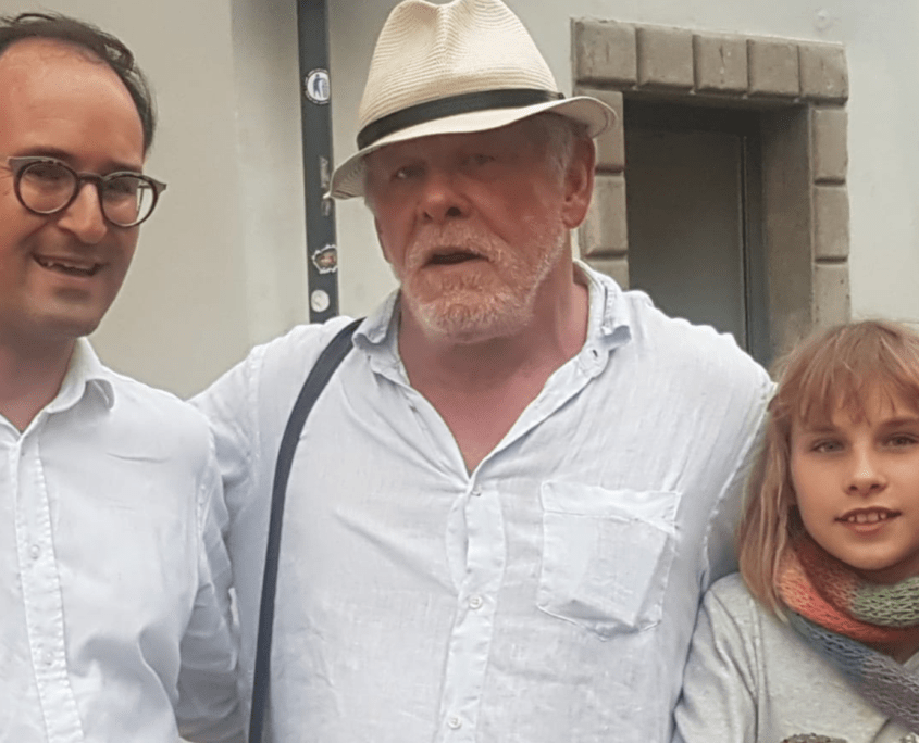 Nick Nolte con sua figlia e Ulrich Seitz